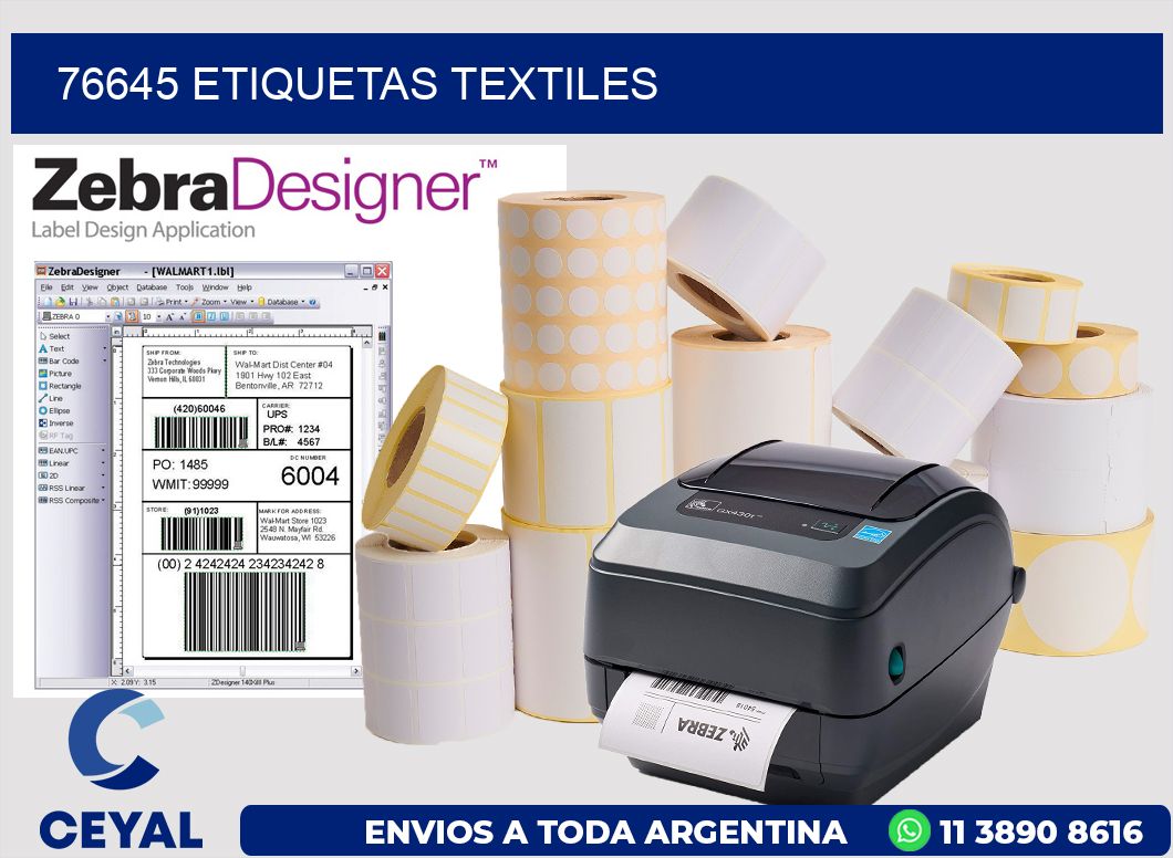 76645 ETIQUETAS TEXTILES