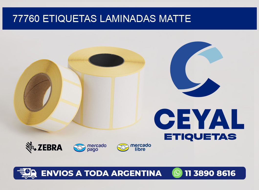 77760 Etiquetas laminadas matte