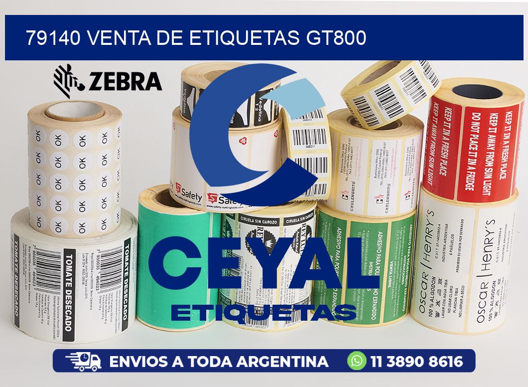 79140 VENTA DE ETIQUETAS GT800