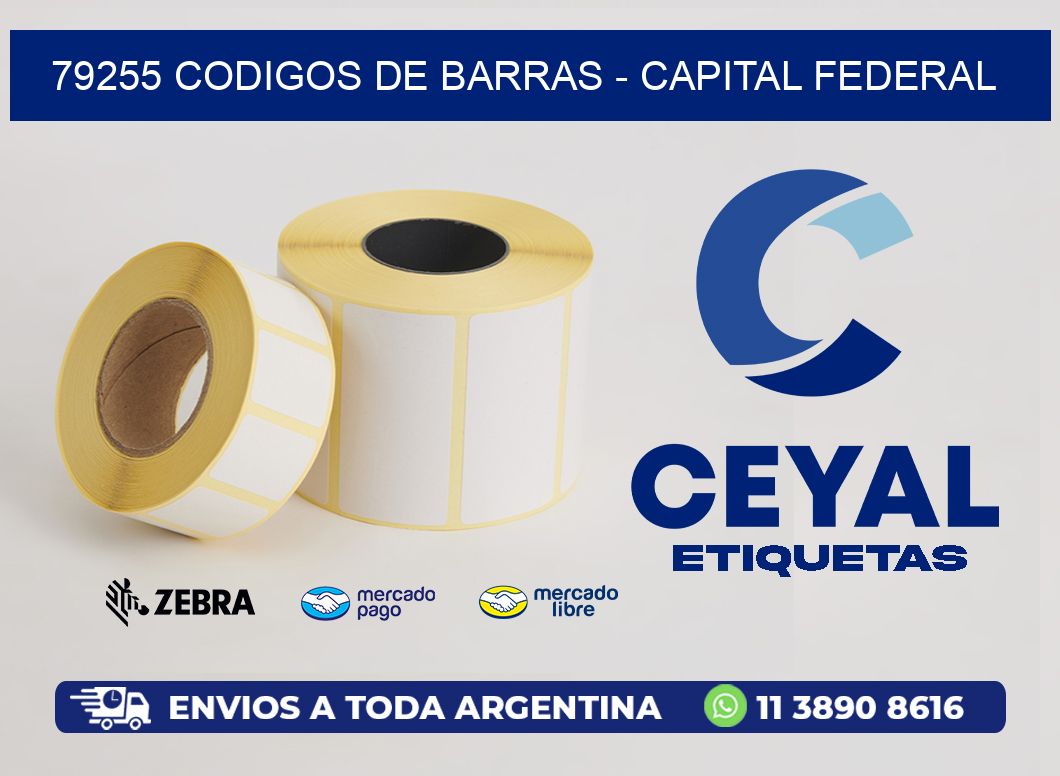 79255 CODIGOS DE BARRAS - CAPITAL FEDERAL