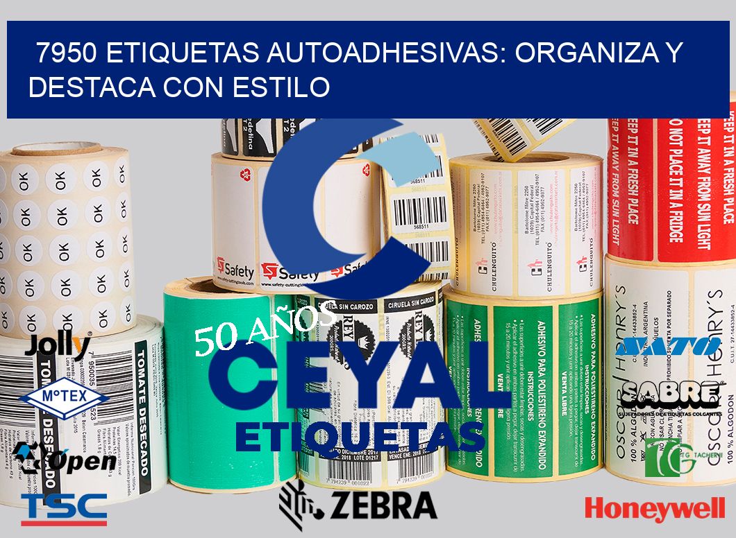 7950 Etiquetas Autoadhesivas: Organiza y Destaca con Estilo