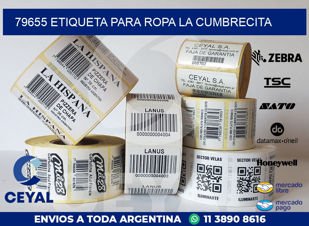 79655 ETIQUETA PARA ROPA LA CUMBRECITA