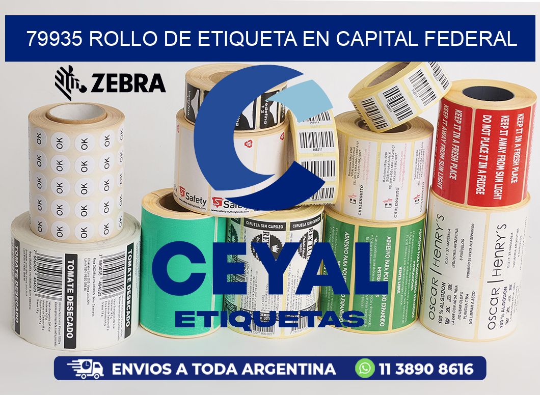 79935 ROLLO DE ETIQUETA EN CAPITAL FEDERAL
