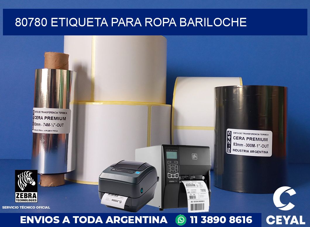 80780 ETIQUETA PARA ROPA BARILOCHE