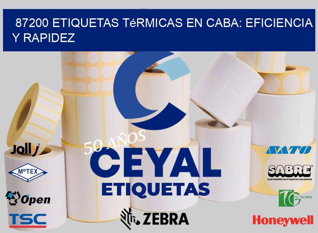87200 Etiquetas Térmicas en CABA: Eficiencia y Rapidez