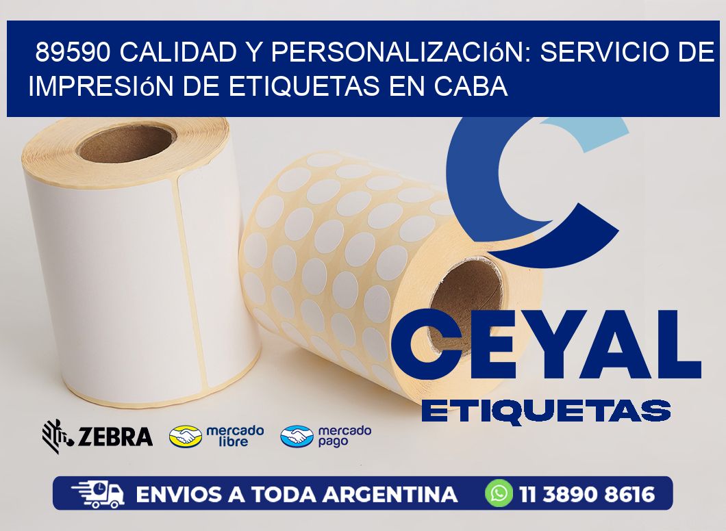 89590 Calidad y Personalización: Servicio de Impresión de Etiquetas en CABA