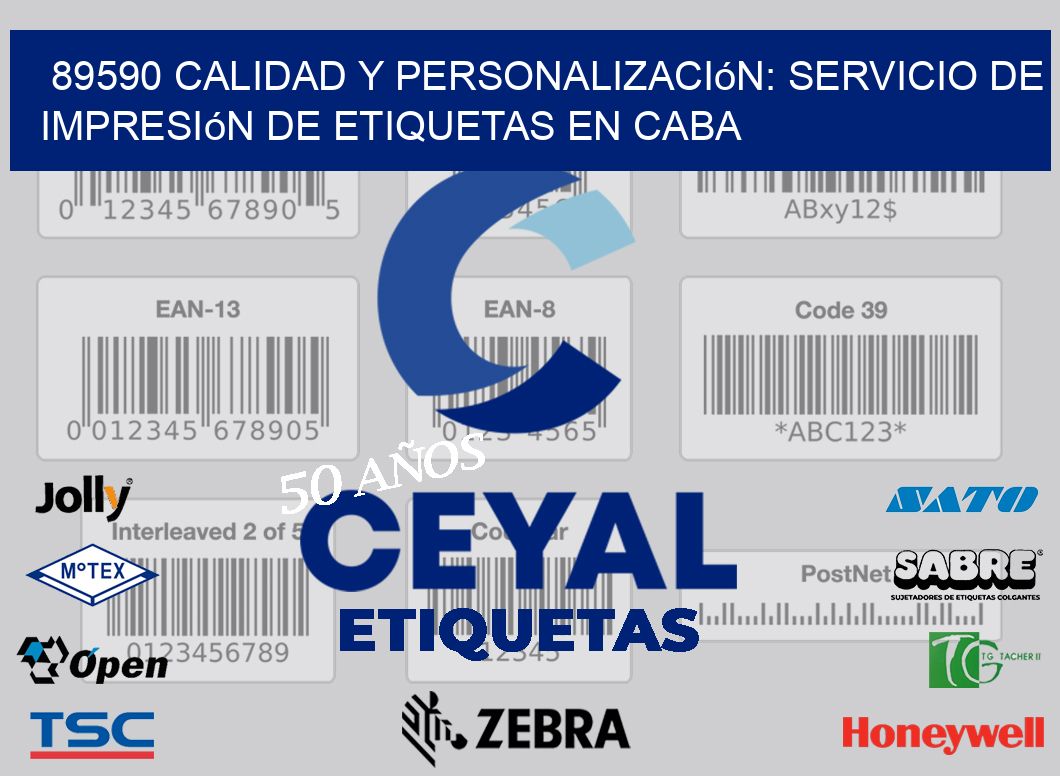 89590 Calidad y Personalización: Servicio de Impresión de Etiquetas en CABA