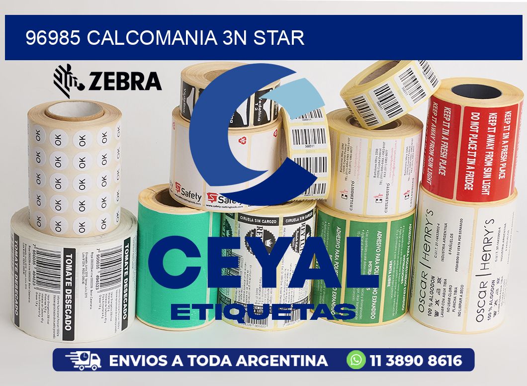 96985 CALCOMANIA 3N STAR
