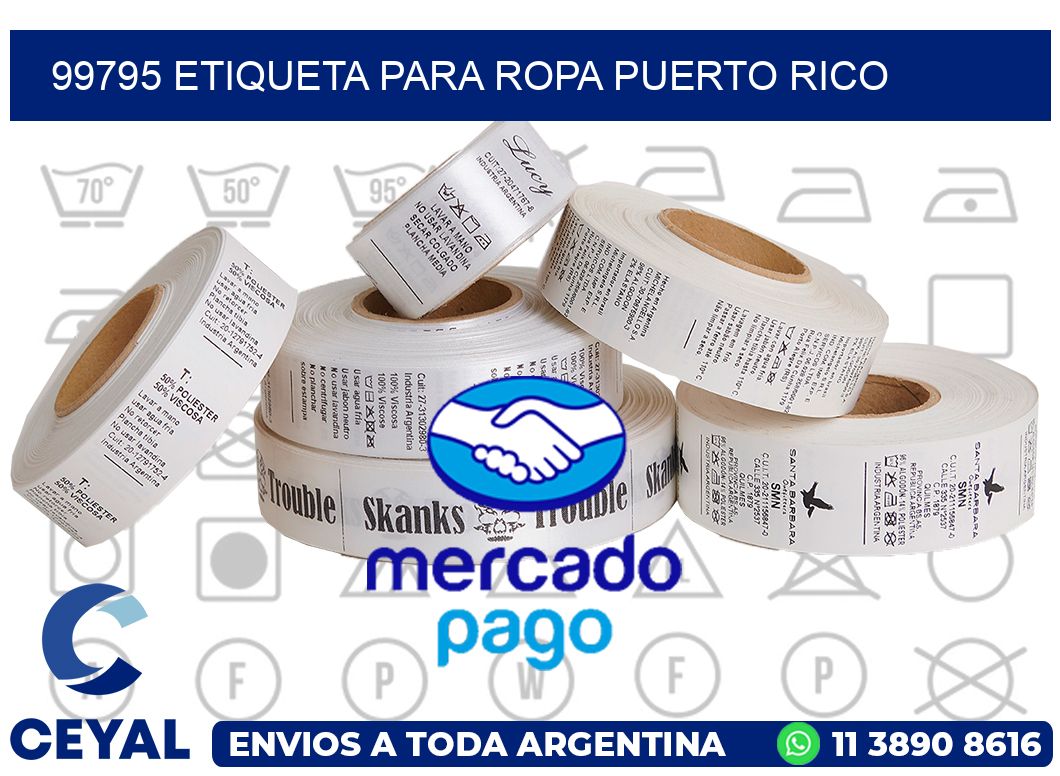 99795 ETIQUETA PARA ROPA PUERTO RICO