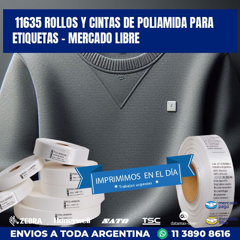 11635 ROLLOS Y CINTAS DE POLIAMIDA PARA ETIQUETAS – MERCADO LIBRE