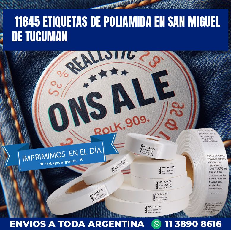 11845 ETIQUETAS DE POLIAMIDA EN SAN MIGUEL DE TUCUMAN