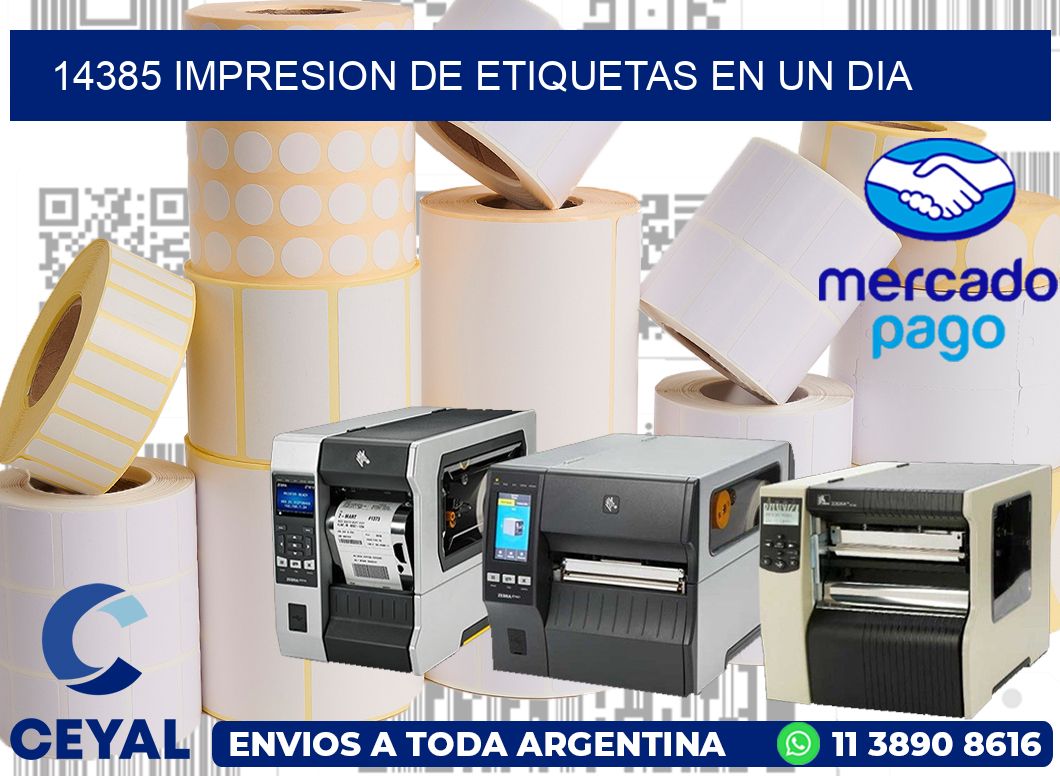 14385 IMPRESION DE ETIQUETAS EN UN DIA