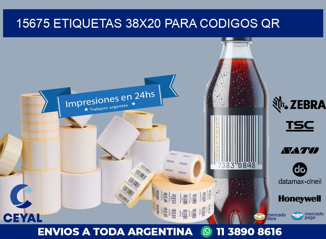 15675 ETIQUETAS 38X20 PARA CODIGOS QR