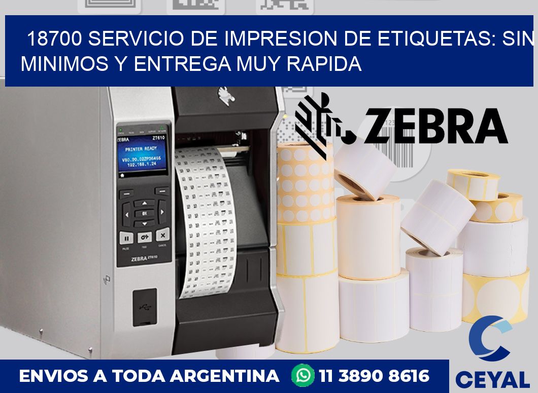 18700 SERVICIO DE IMPRESION DE ETIQUETAS: SIN MINIMOS Y ENTREGA MUY RAPIDA
