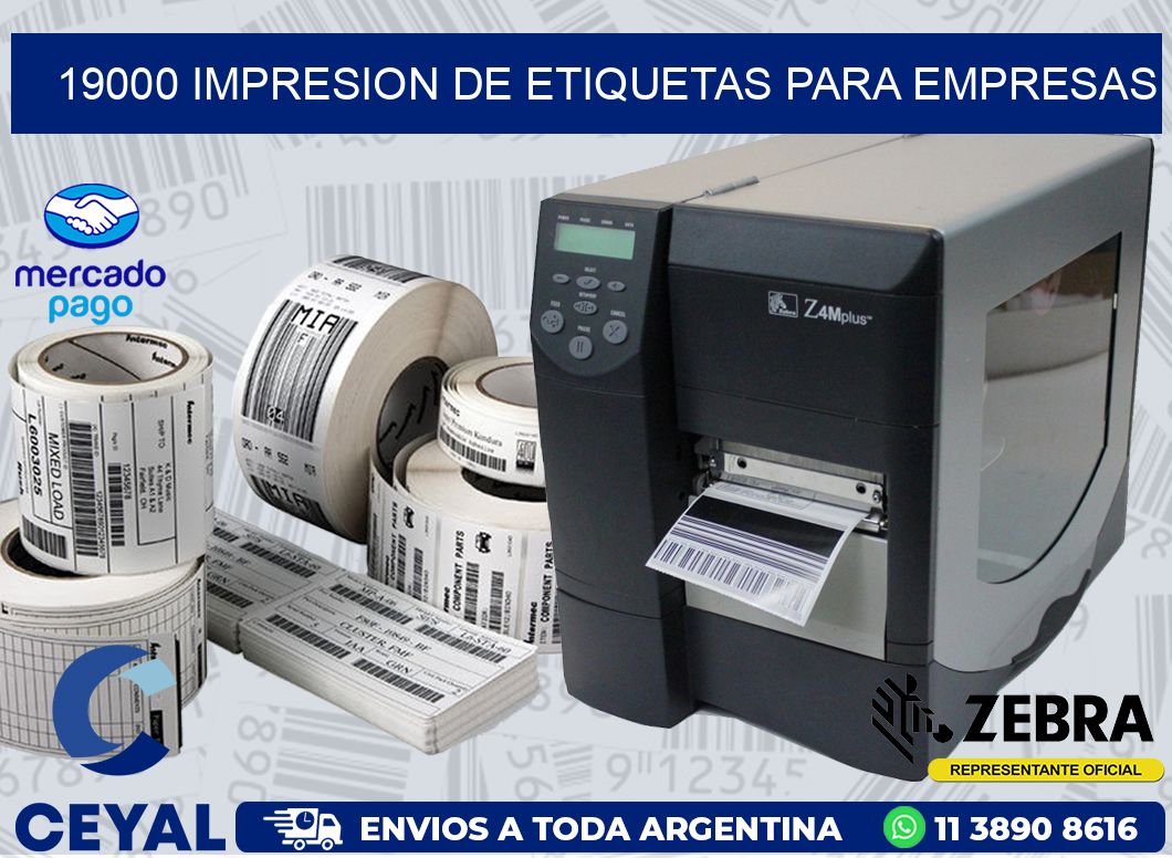 19000 IMPRESION DE ETIQUETAS PARA EMPRESAS