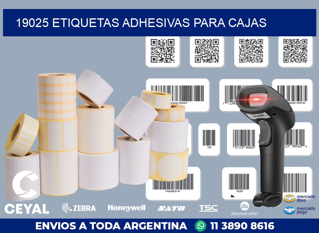 19025 ETIQUETAS ADHESIVAS PARA CAJAS