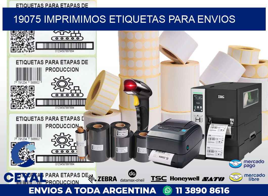 19075 IMPRIMIMOS ETIQUETAS PARA ENVIOS