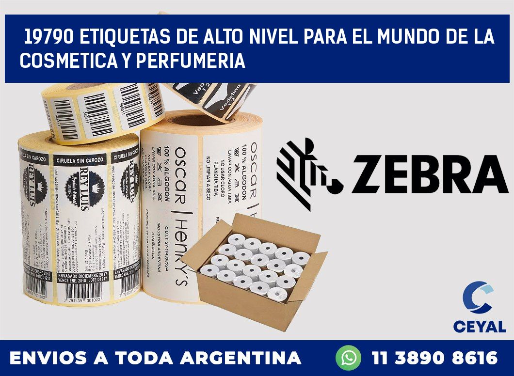 19790 ETIQUETAS DE ALTO NIVEL PARA EL MUNDO DE LA COSMETICA Y PERFUMERIA
