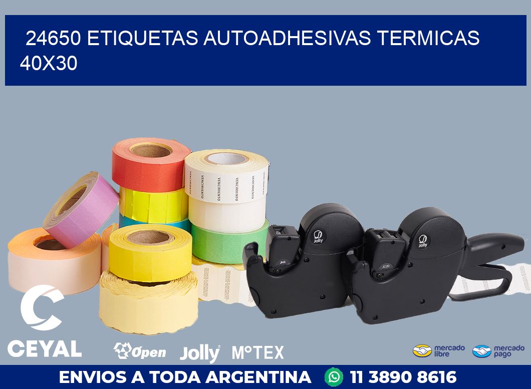 24650 ETIQUETAS AUTOADHESIVAS TERMICAS 40X30