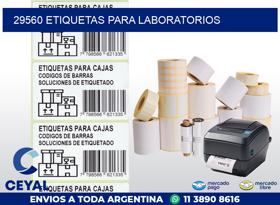 29560 ETIQUETAS PARA LABORATORIOS