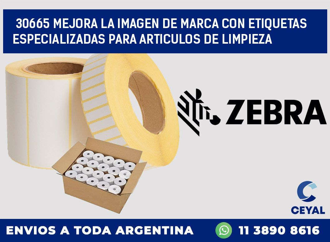 30665 MEJORA LA IMAGEN DE MARCA CON ETIQUETAS ESPECIALIZADAS PARA ARTICULOS DE LIMPIEZA