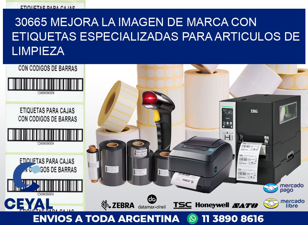 30665 MEJORA LA IMAGEN DE MARCA CON ETIQUETAS ESPECIALIZADAS PARA ARTICULOS DE LIMPIEZA