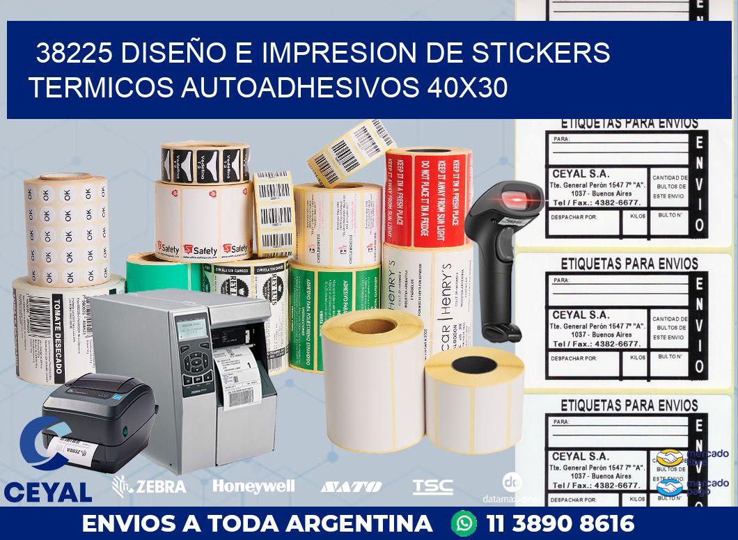 38225 DISEÑO E IMPRESION DE STICKERS TERMICOS AUTOADHESIVOS 40X30