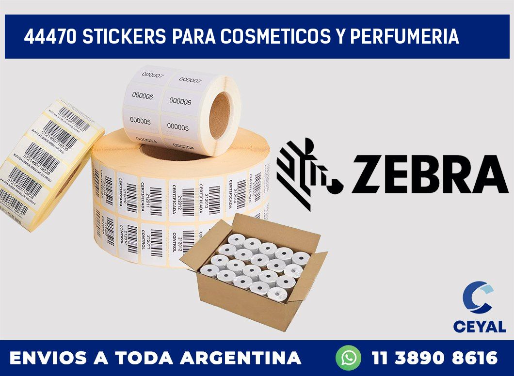 44470 STICKERS PARA COSMETICOS Y PERFUMERIA
