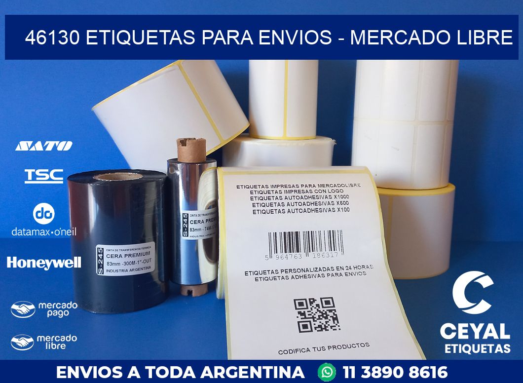 46130 ETIQUETAS PARA ENVIOS - MERCADO LIBRE