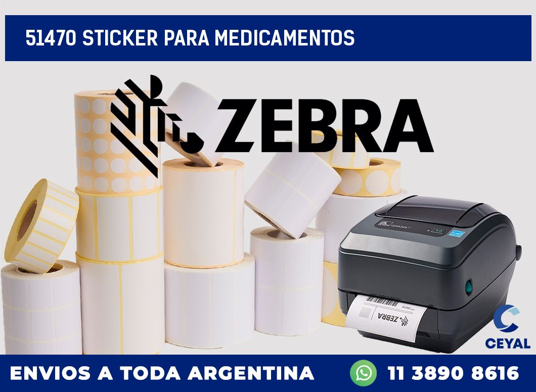 51470 STICKER PARA MEDICAMENTOS