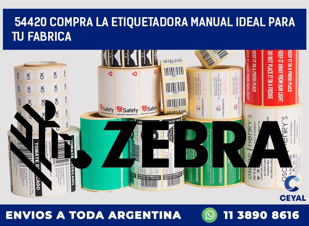 54420 COMPRA LA ETIQUETADORA MANUAL IDEAL PARA TU FABRICA