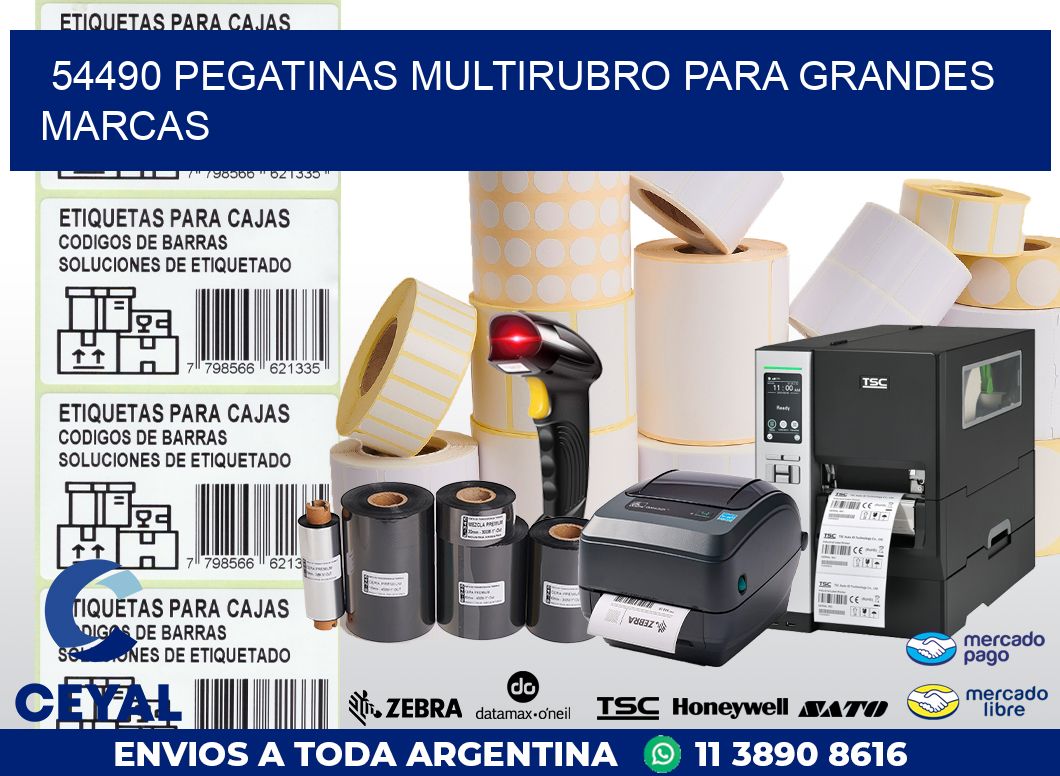 54490 PEGATINAS MULTIRUBRO PARA GRANDES MARCAS