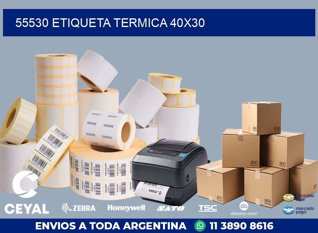 55530 ETIQUETA TERMICA 40X30