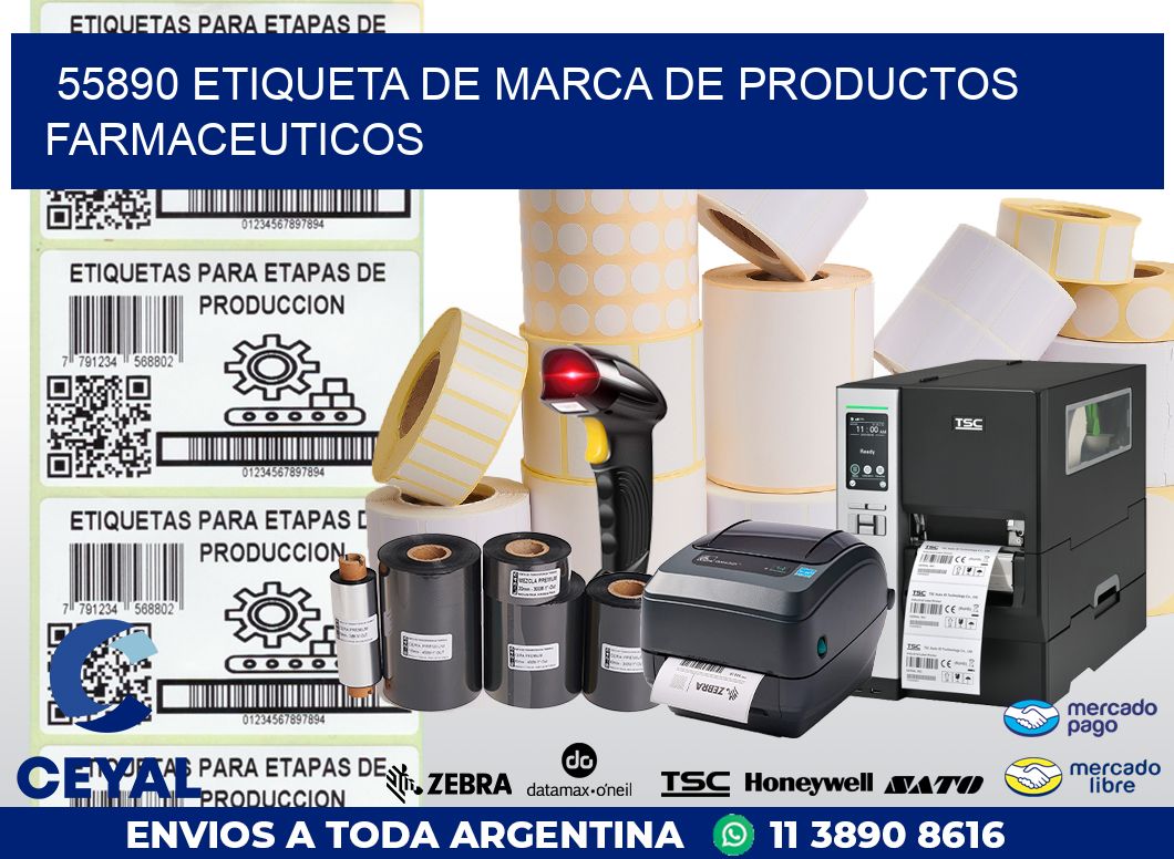 55890 ETIQUETA DE MARCA DE PRODUCTOS FARMACEUTICOS