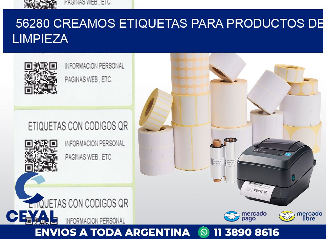 56280 CREAMOS ETIQUETAS PARA PRODUCTOS DE LIMPIEZA