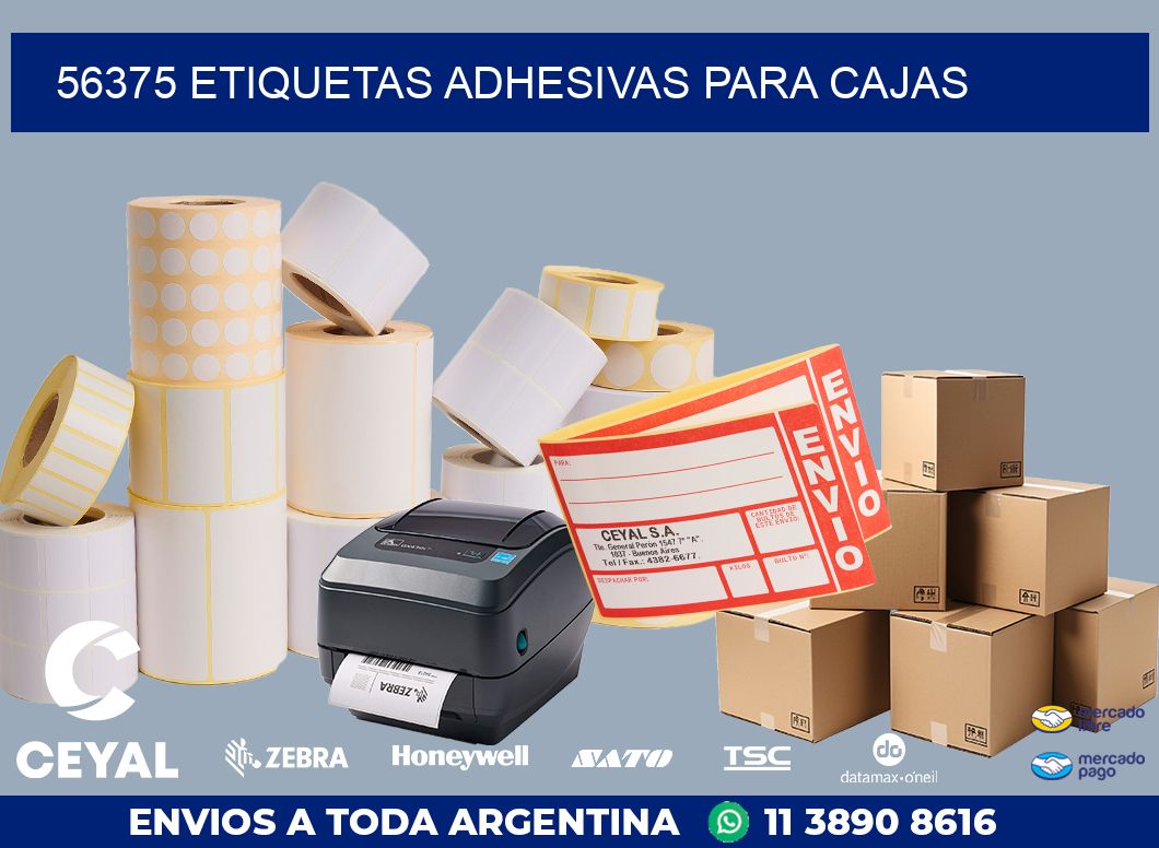 56375 ETIQUETAS ADHESIVAS PARA CAJAS