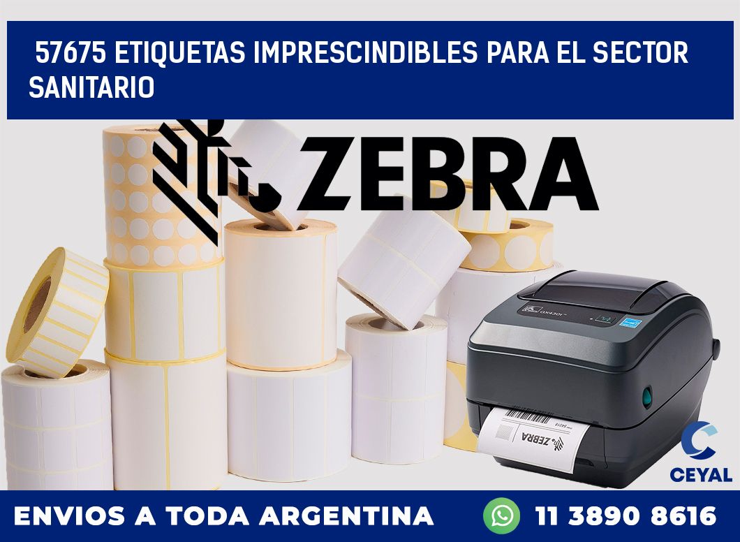 57675 ETIQUETAS IMPRESCINDIBLES PARA EL SECTOR SANITARIO