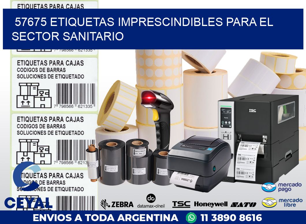 57675 ETIQUETAS IMPRESCINDIBLES PARA EL SECTOR SANITARIO
