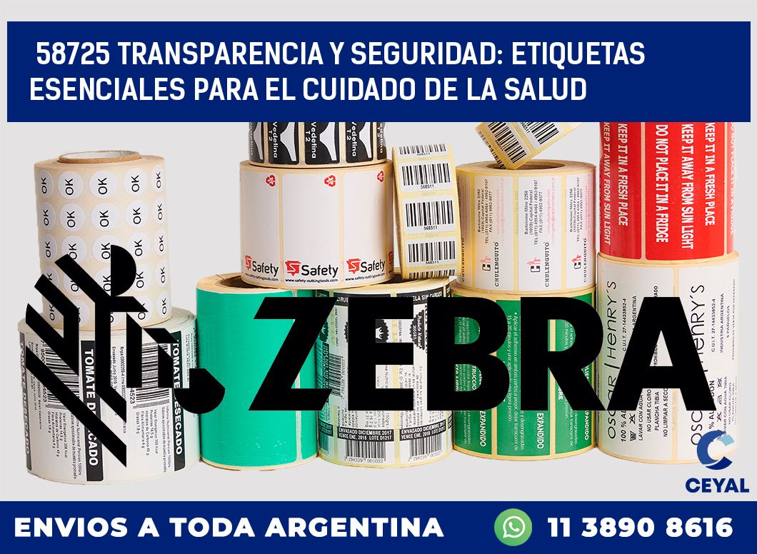 58725 TRANSPARENCIA Y SEGURIDAD: ETIQUETAS ESENCIALES PARA EL CUIDADO DE LA SALUD