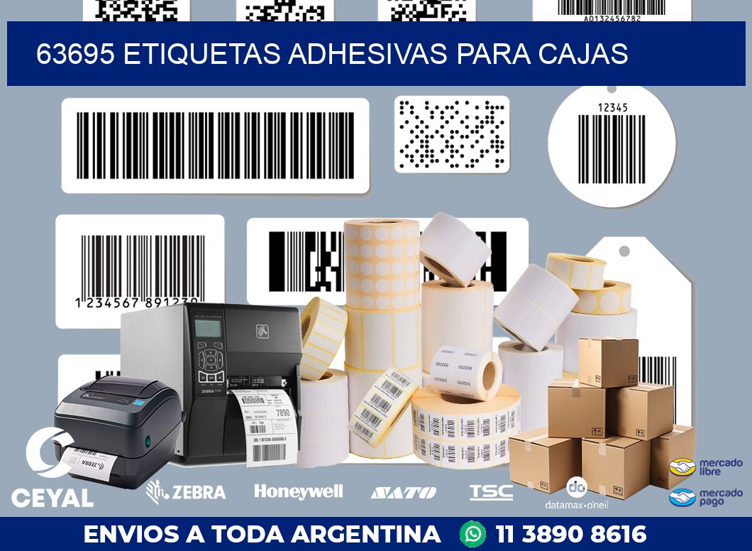 63695 ETIQUETAS ADHESIVAS PARA CAJAS