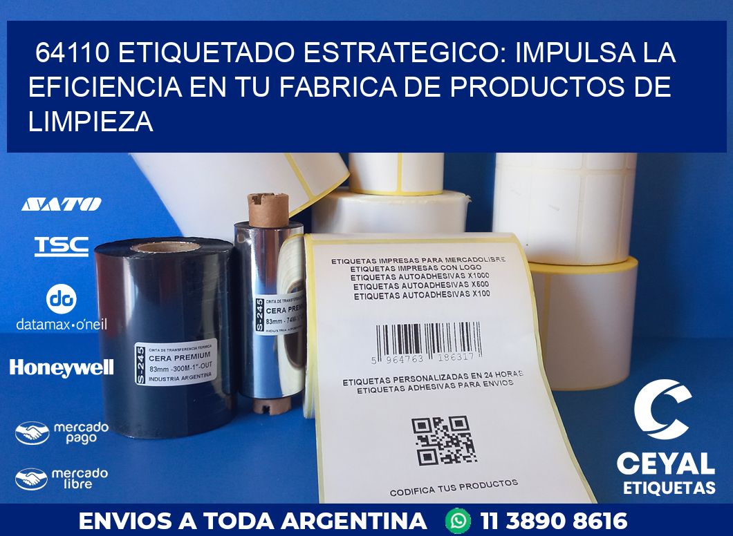 64110 ETIQUETADO ESTRATEGICO: IMPULSA LA EFICIENCIA EN TU FABRICA DE PRODUCTOS DE LIMPIEZA
