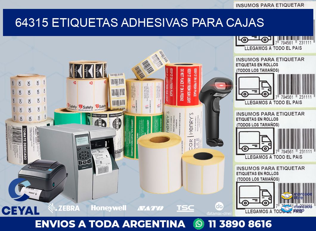 64315 ETIQUETAS ADHESIVAS PARA CAJAS