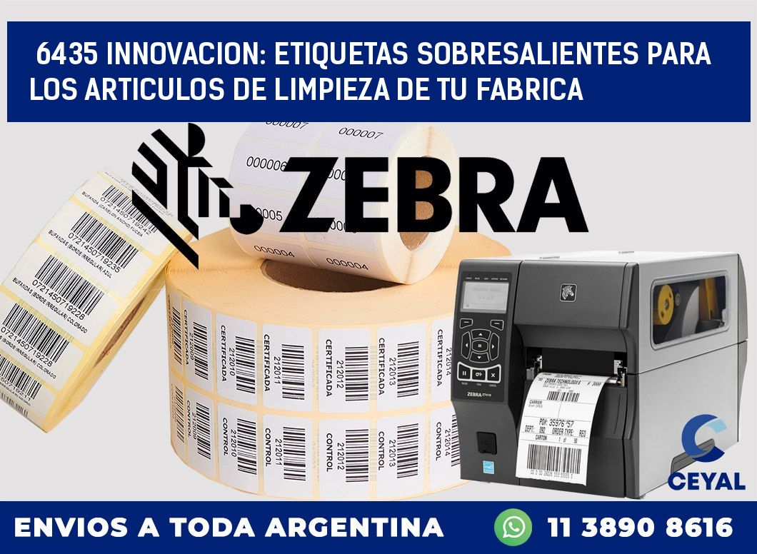 6435 INNOVACION: ETIQUETAS SOBRESALIENTES PARA LOS ARTICULOS DE LIMPIEZA DE TU FABRICA