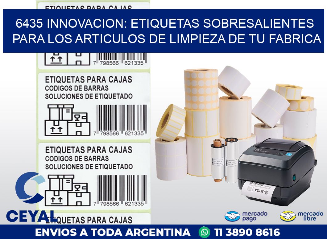 6435 INNOVACION: ETIQUETAS SOBRESALIENTES PARA LOS ARTICULOS DE LIMPIEZA DE TU FABRICA