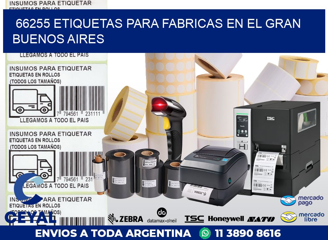 66255 ETIQUETAS PARA FABRICAS EN EL GRAN BUENOS AIRES