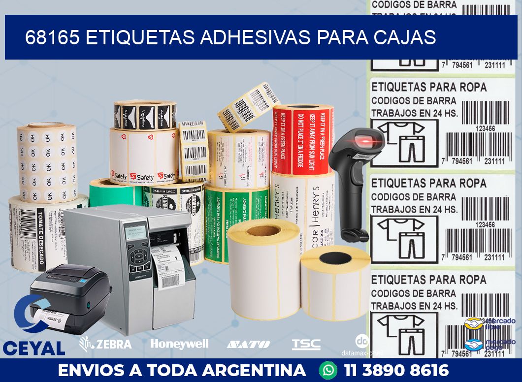 68165 ETIQUETAS ADHESIVAS PARA CAJAS