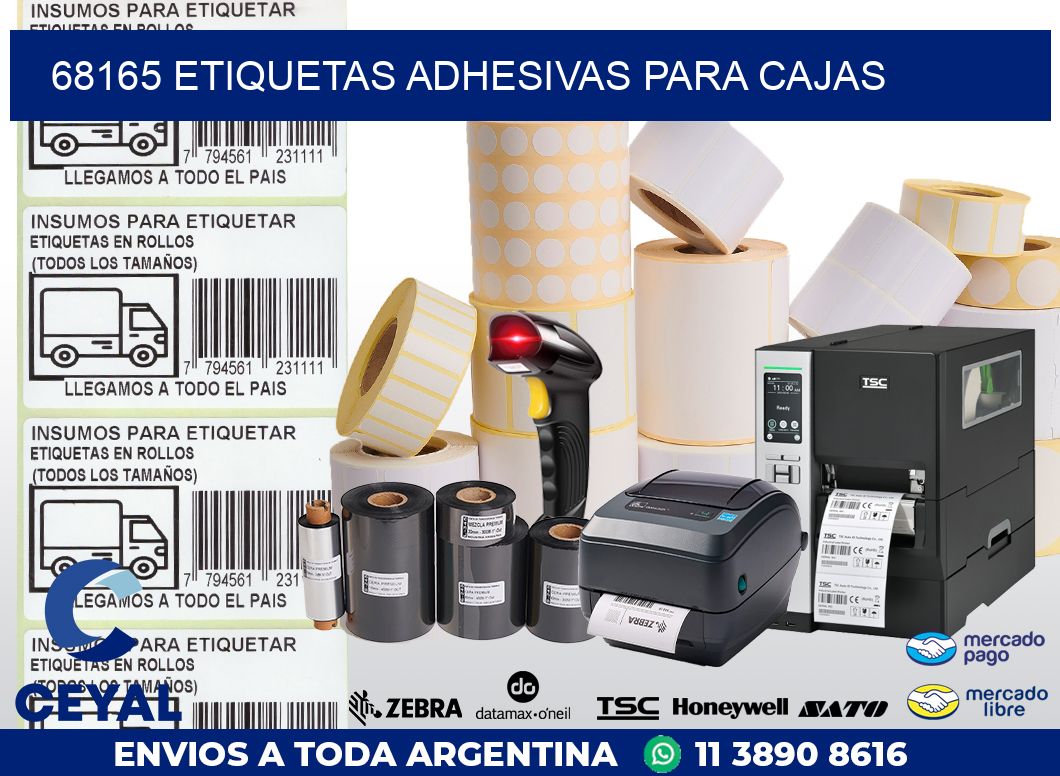 68165 ETIQUETAS ADHESIVAS PARA CAJAS