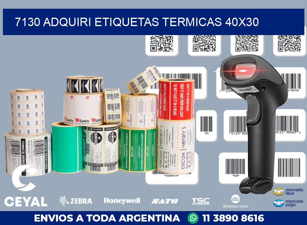 7130 ADQUIRI ETIQUETAS TERMICAS 40X30