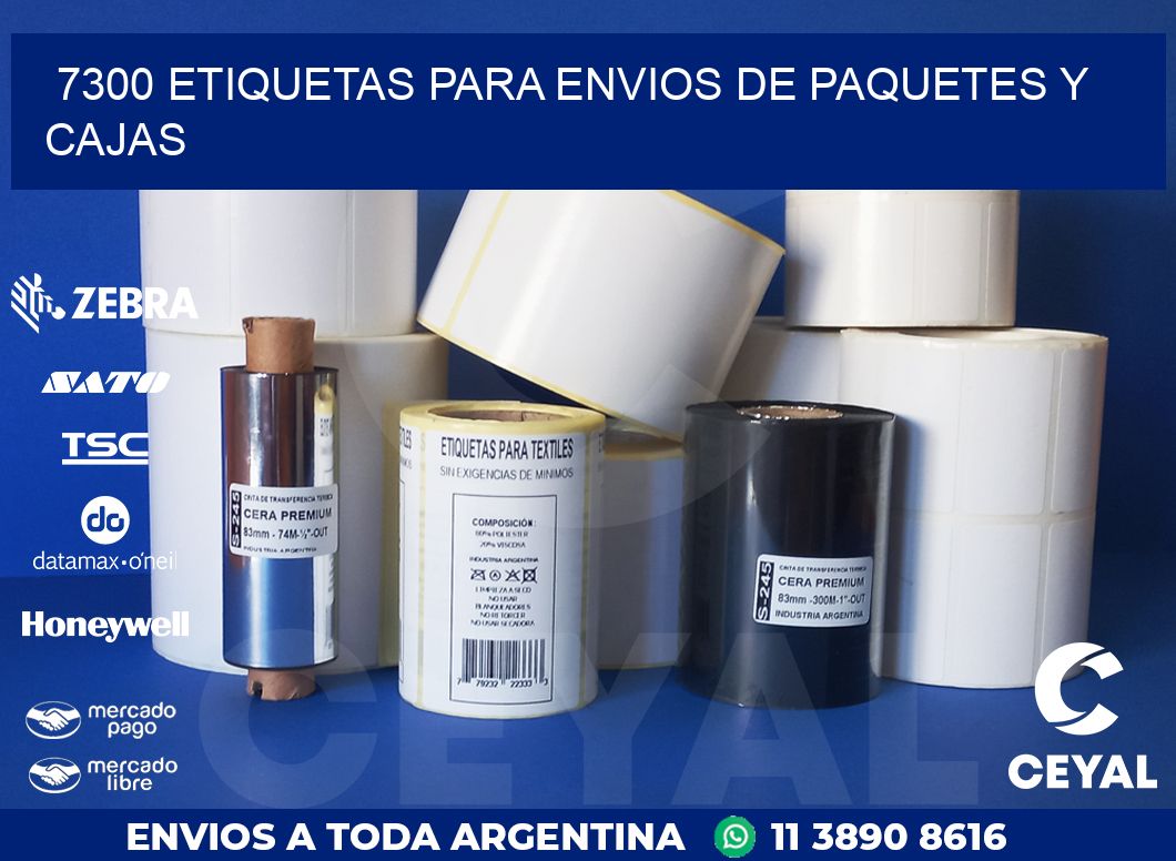 7300 ETIQUETAS PARA ENVIOS DE PAQUETES Y CAJAS