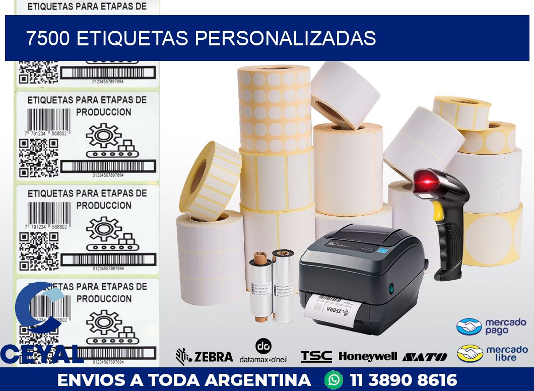 7500 ETIQUETAS PERSONALIZADAS